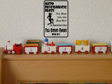 Auto Mechanics Mate Full Service Garage Sign Vinyl Wall Decal - Fusion Decals