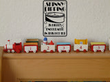 Italian Parking Only #3 Sign  - Car or Wall Decal - Fusion Decals