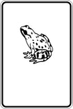 Frog Parking Only Sign Vinyl Wall Decal - Fusion Decals