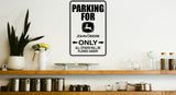 Parking for Undecided Students living off Parents Sign  - Car or Wall Decal - Fusion Decals
