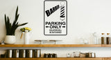 911 Operator Parking Only Sign  - Car or Wall Decal - Fusion Decals