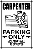 Barber Parking Only Sign  - Car or Wall Decal - Fusion Decals