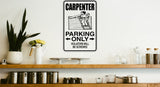 Barber Parking Only Sign  - Car or Wall Decal - Fusion Decals