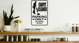Bail Bondsman Parking Only Sign  - Car or Wall Decal - Fusion Decals