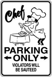 Carpenter Parking Only Sign  - Car or Wall Decal - Fusion Decals