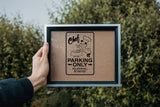 Carpenter Parking Only Sign  - Car or Wall Decal - Fusion Decals