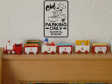 Carpenter Parking Only Sign  - Car or Wall Decal - Fusion Decals