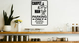 Cleaning Lady Parking Only Sign  - Car or Wall Decal - Fusion Decals