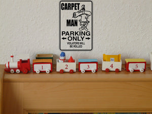 Cleaning Lady Parking Only Sign  - Car or Wall Decal - Fusion Decals