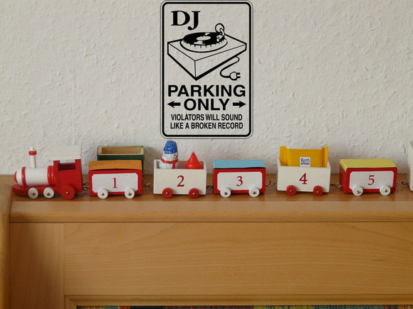 Bricklayer Parking Only Sign  - Car or Wall Decal - Fusion Decals