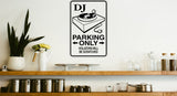Carpet Man Parking Only Sign  - Car or Wall Decal - Fusion Decals