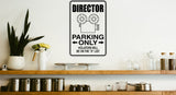 Contractor Parking Only Sign  - Car or Wall Decal - Fusion Decals