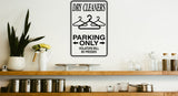 Dealer Parking Only Sign  - Car or Wall Decal - Fusion Decals