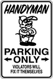 Fire Inspector Parking Only Sign  - Car or Wall Decal - Fusion Decals