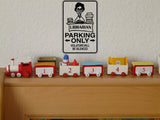 Librarian Parking Only Sign Vinyl Wall Decal - Fusion Decals