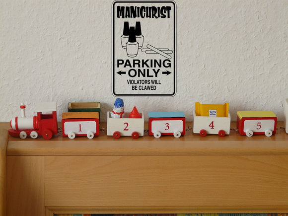 Handyman Parking Only Sign  - Car or Wall Decal - Fusion Decals