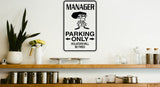 Laundromat Parking Only Sign  - Car or Wall Decal - Fusion Decals