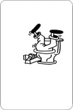 Maintenance Man Parking Only Sign Vinyl Wall Decal - Fusion Decals