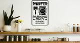 Lifeguard Parking Only Sign  - Car or Wall Decal - Fusion Decals