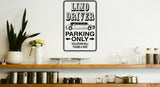 Manager Parking Only Sign  - Car or Wall Decal - Fusion Decals