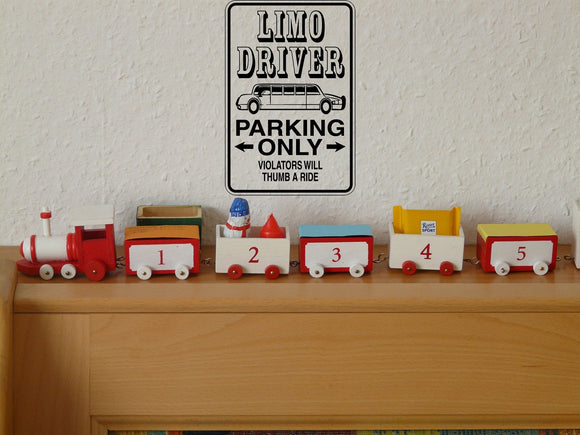 Manager Parking Only Sign  - Car or Wall Decal - Fusion Decals