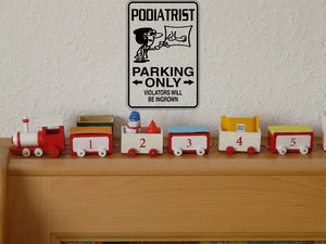 Podiatrist Parking Only Sign Vinyl Wall Decal - Fusion Decals