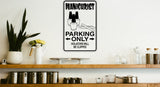 Plumber Parking Only Sign  - Car or Wall Decal - Fusion Decals
