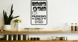 Kindergarten Teacher Parking Only Sign Vinyl Wall Decal - Fusion Decals