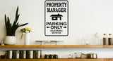 Piano Teacher Parking Only Sign  - Car or Wall Decal - Fusion Decals