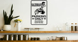 Salesman Parking Only Sign Vinyl Wall Decal - Fusion Decals