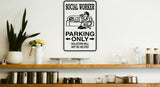 Programmer Parking Only Sign  - Car or Wall Decal - Fusion Decals