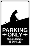 Roofer Sign Vinyl Wall Decal - Fusion Decals