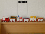 Roofer Parking Only Sign Vinyl Wall Decal - Fusion Decals