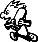 Cartoon Running Sign Vinyl Wall Decal - Fusion Decals