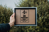 BMX Parking Only Sign Vinyl Wall Decal - Fusion Decals