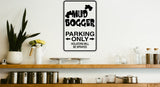 Barrel Racer Parking Only Sign  - Car or Wall Decal - Fusion Decals