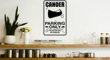 Baseball Player Parking Lot Sign  - Car or Wall Decal - Fusion Decals