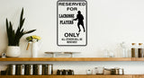Girls BasketBall Parking Only Sign  - Car or Wall Decal - Fusion Decals