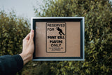 BMX Parking Only Sign  - Car or Wall Decal - Fusion Decals
