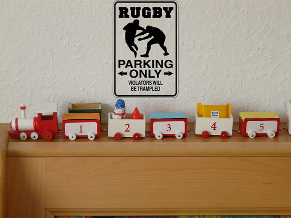 Rugby Sign Vinyl Wall Decal - Fusion Decals