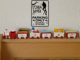 Scuba Diver Parking Only Sign Vinyl Wall Decal - Fusion Decals
