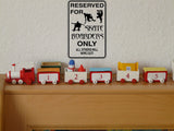 Reserved for Skate Boarders Only Sign Vinyl Wall Decal - Fusion Decals
