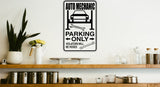 Cheer Mom Parking Only Sign  - Car or Wall Decal - Fusion Decals