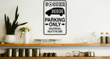 Soccer Mom Parking Only Sign Vinyl Wall Decal - Fusion Decals