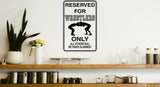 Balet Dancer Parking Only Sign  - Car or Wall Decal - Fusion Decals