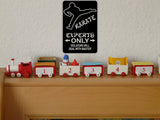Experts Only #4 Sign Vinyl Wall Decal - Fusion Decals