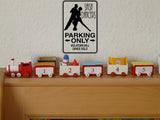 Salsa Dancers Parking Only Sign Vinyl Wall Decal - Fusion Decals