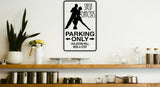 Reserved for Paint Ball Players Only Sign  - Car or Wall Decal - Fusion Decals
