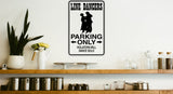 Line Dancers Parking Only #2 Sign Vinyl Wall Decal - Fusion Decals