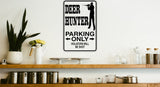 Scrapbooker Parking Only Sign  - Car or Wall Decal - Fusion Decals